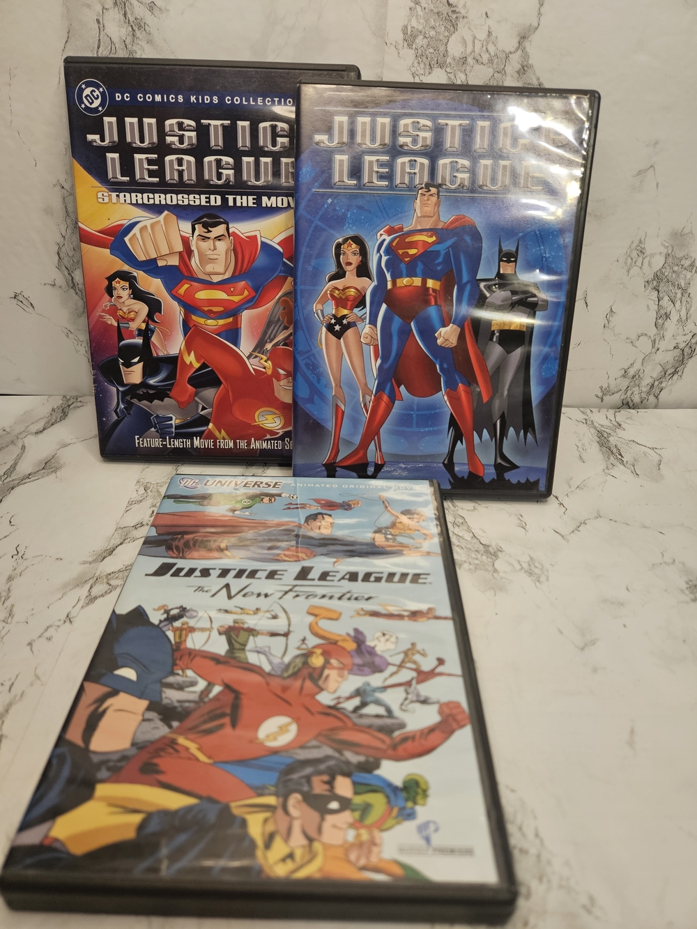 3 DC Comics Justice League DVD's